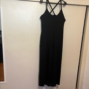 Fabletics Black Strappy Maxi Dress